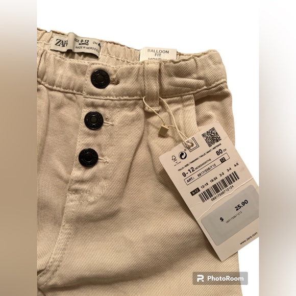 ZARA | Balloon fit pants 9-12 months - Picture 3 of 3
